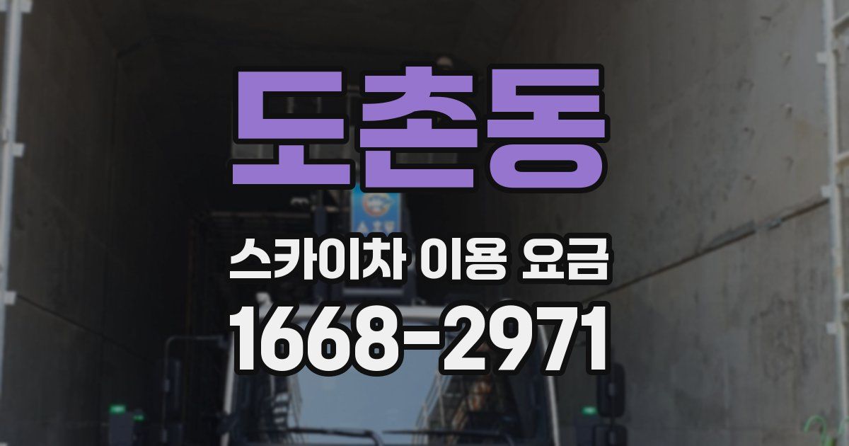 도촌동 스카이차 이용 요금
