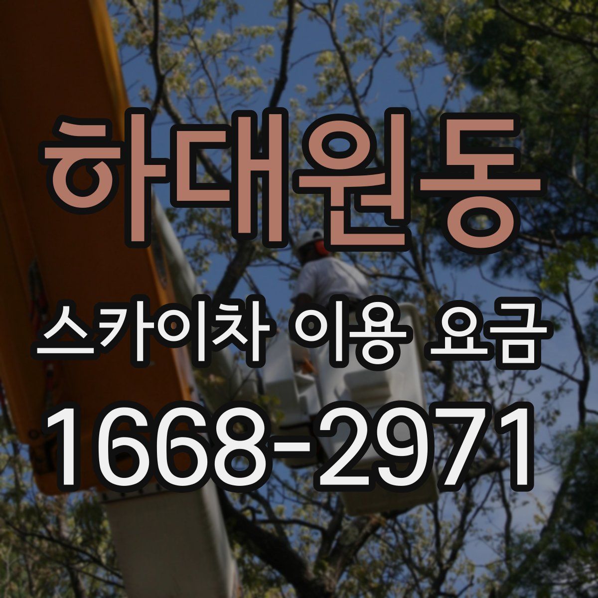 하대원동 스카이차 이용 요금