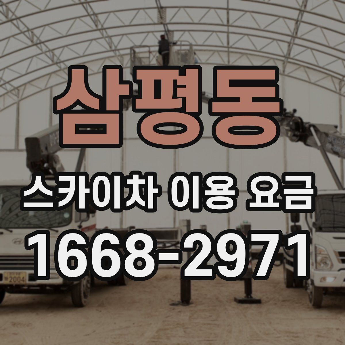 삼평동 스카이차 이용 요금 비교에서 중요한 확인 사항