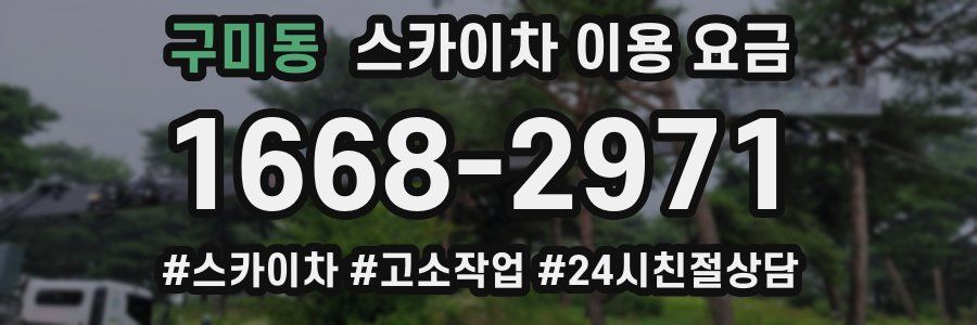 구미동 스카이차 이용 요금