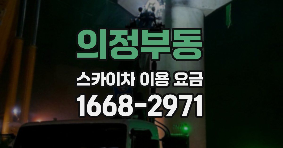 의정부동 스카이차 이용 요금
