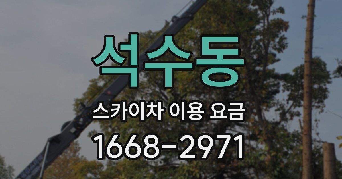 석수동 스카이차 이용 요금