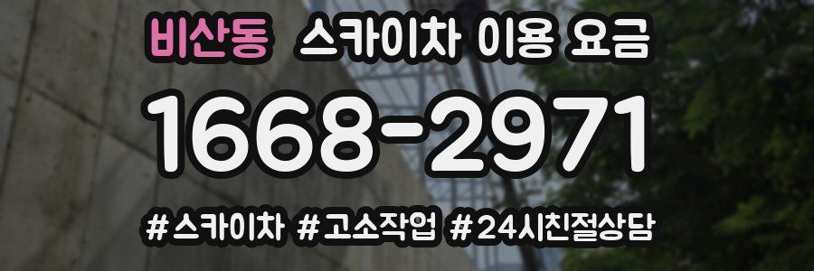 비산동 스카이차 이용 요금