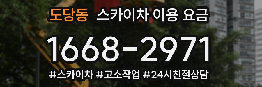 도당동 스카이차 이용 요금