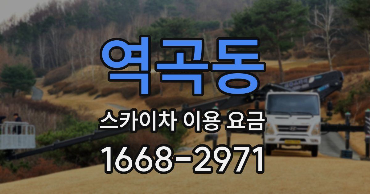 역곡동 스카이차 이용 요금