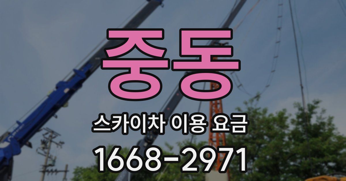 중동 스카이차 이용 요금