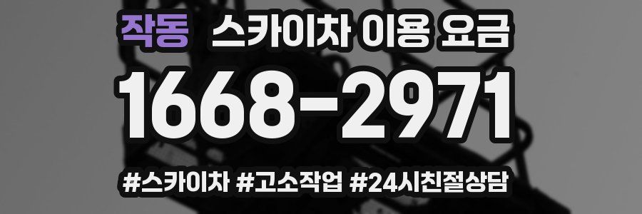작동 스카이차 이용 요금