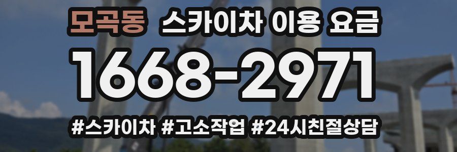 모곡동 스카이차 이용 요금