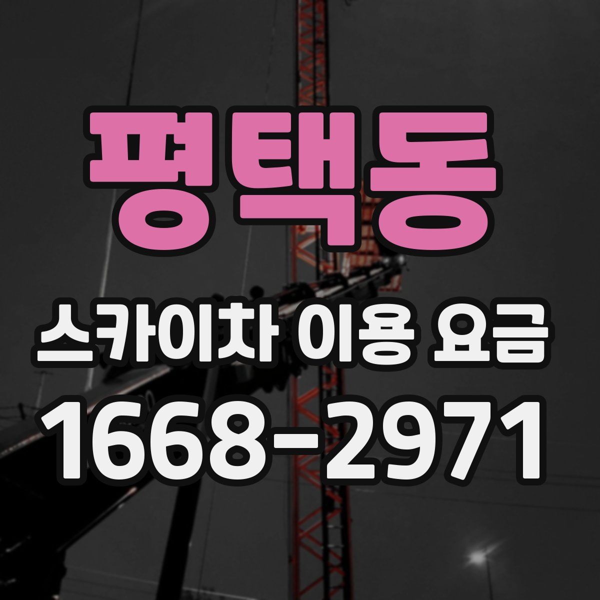 평택동 스카이차 이용 요금
