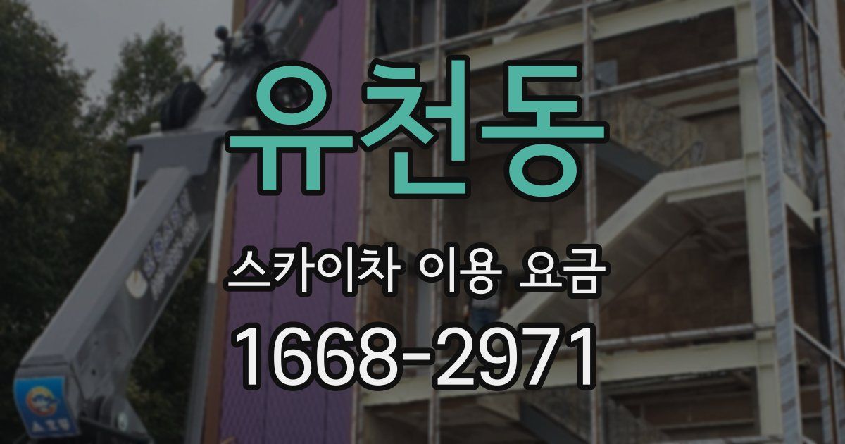 유천동 스카이차 이용 요금