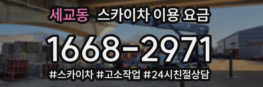 세교동 스카이차 이용 요금