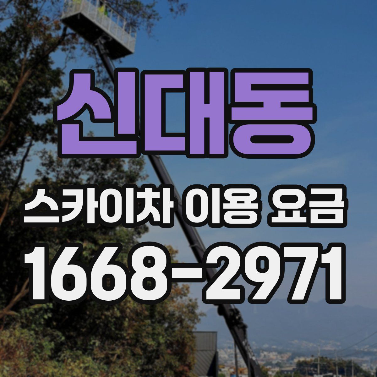 신대동 스카이차 이용 요금