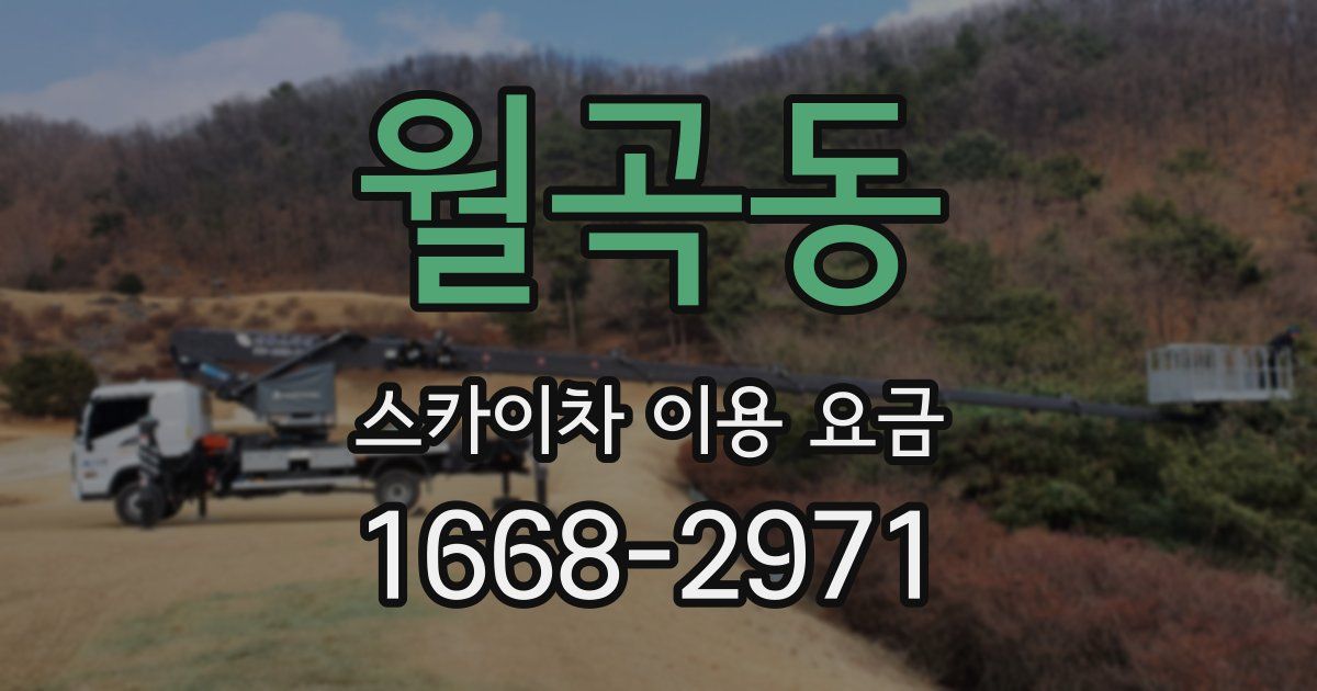 월곡동 스카이차 이용 요금