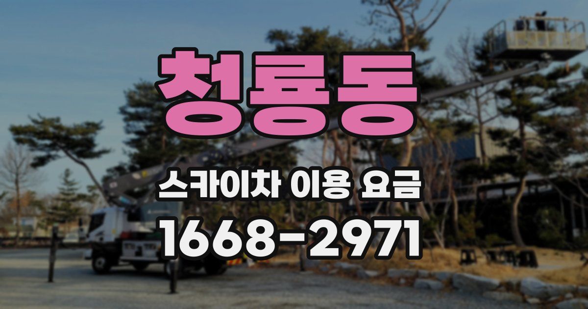 청룡동 스카이차 이용 요금