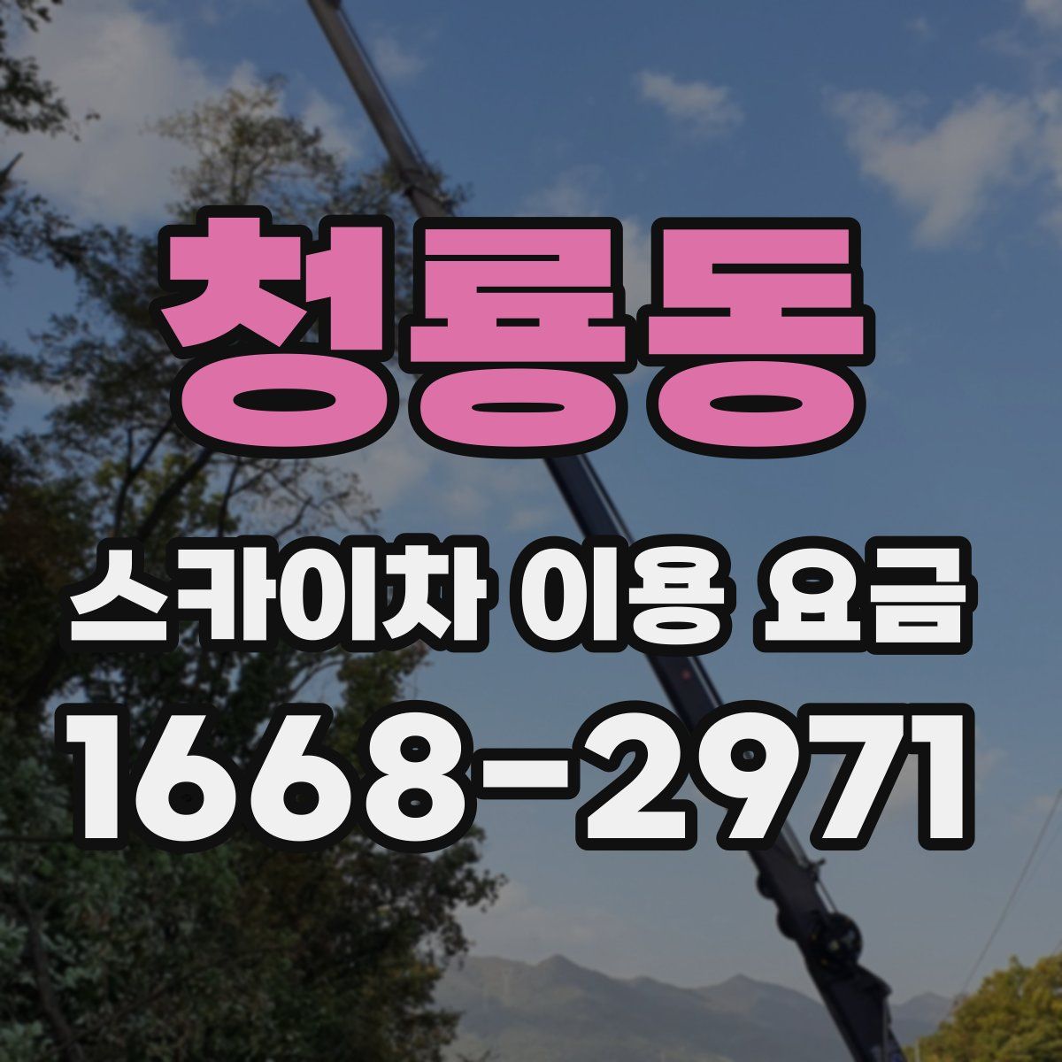 청룡동 스카이차 이용 요금