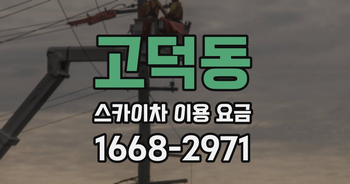 고덕동 스카이차 이용 요금