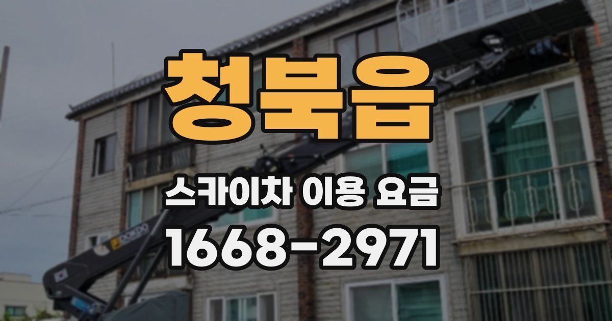 청북읍 스카이차 이용 요금