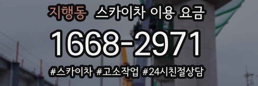 지행동 스카이차 이용 요금