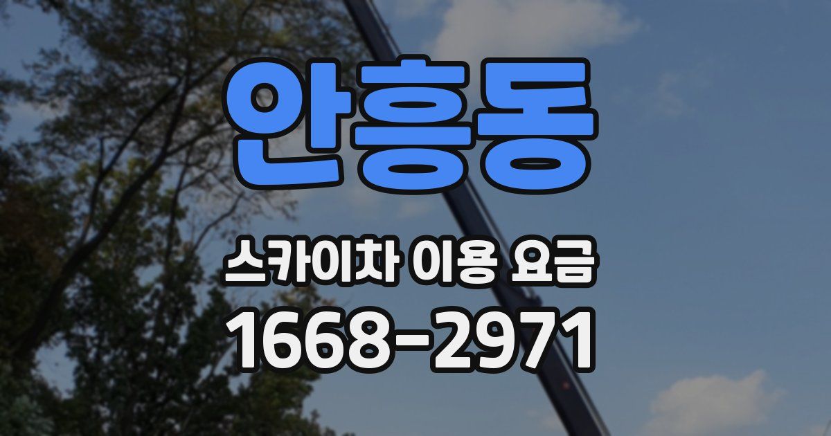 안흥동 스카이차 이용 요금