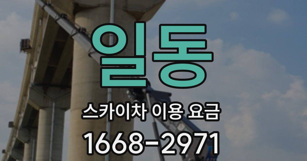 일동 스카이차 이용 요금
