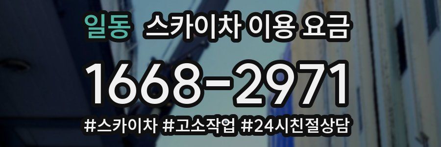 일동 스카이차 이용 요금