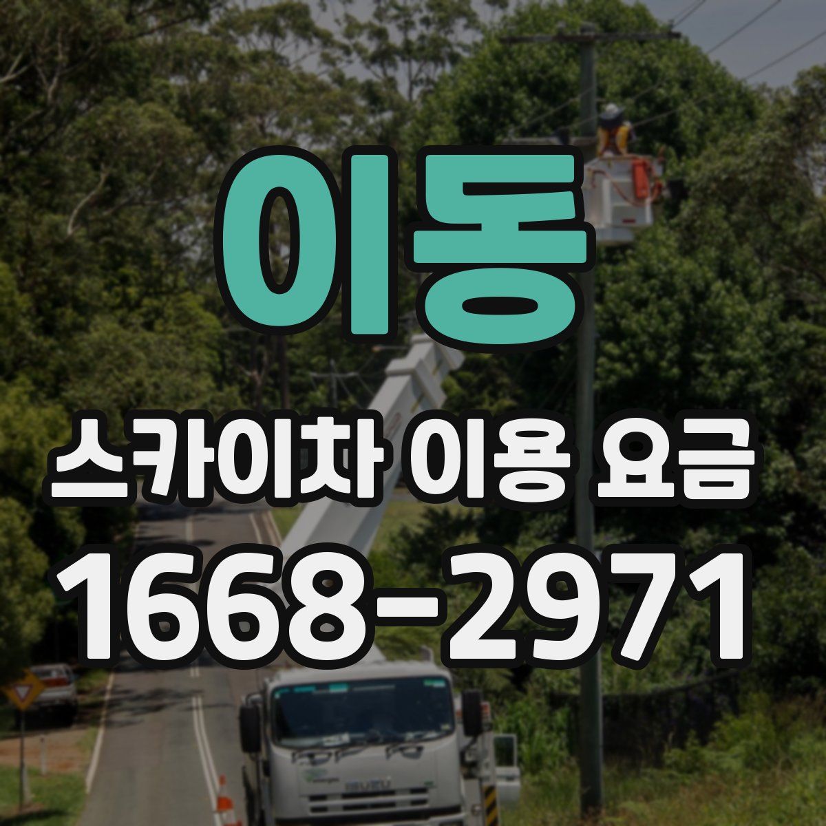 이동 스카이차 이용 요금
