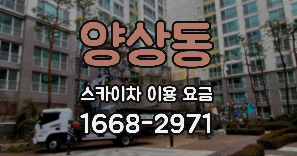 양상동 스카이차 이용 요금