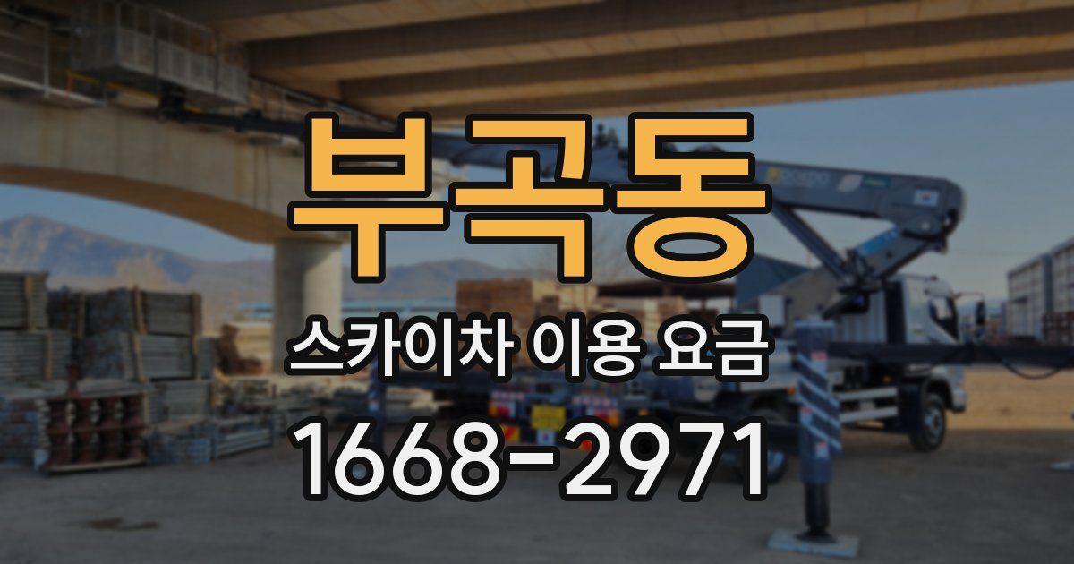 부곡동 스카이차 이용 요금