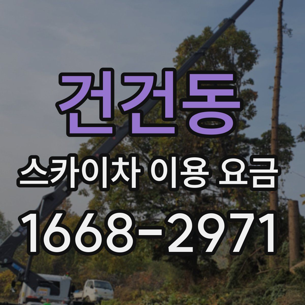 건건동 스카이차 이용 요금