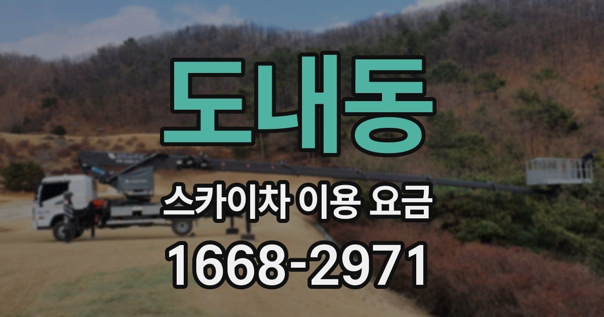 도내동 스카이차 이용 요금