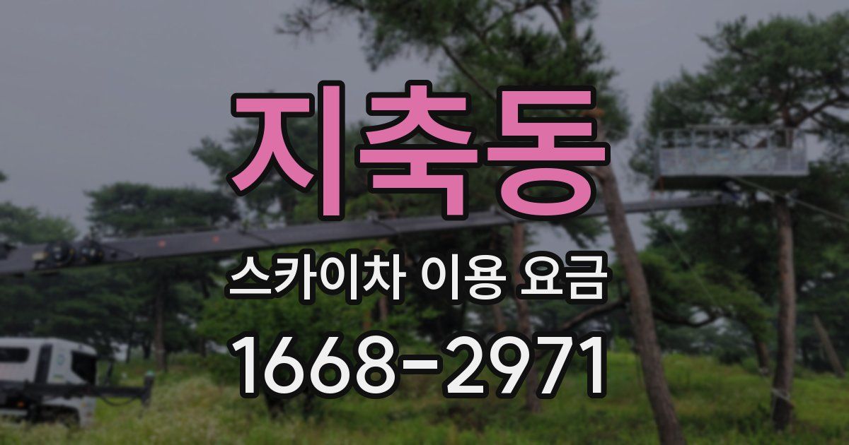 지축동 스카이차 이용 요금