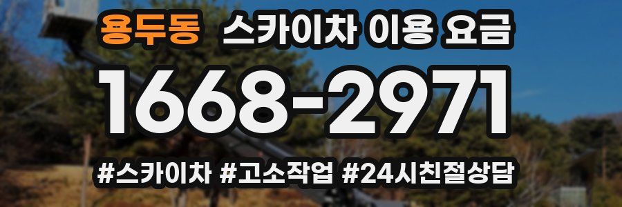용두동 스카이차 이용 요금