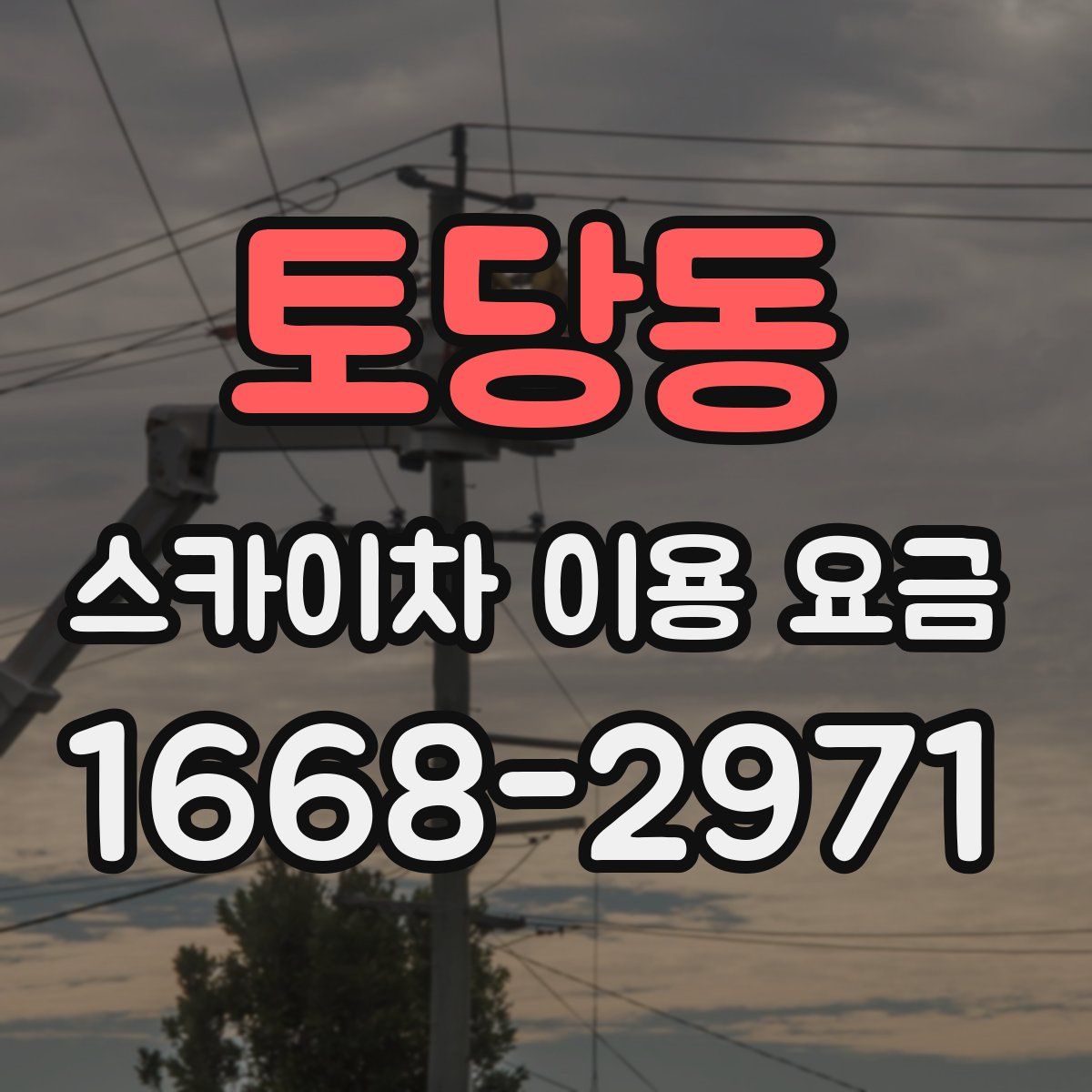 토당동 스카이차 이용 요금