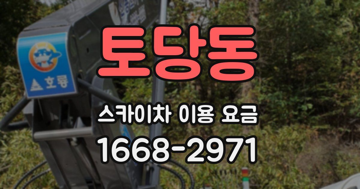 토당동 스카이차 이용 요금