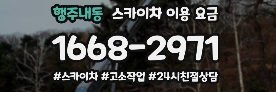 행주내동 스카이차 이용 요금