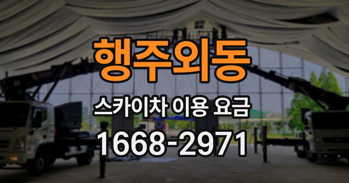 행주외동 스카이차 이용 요금