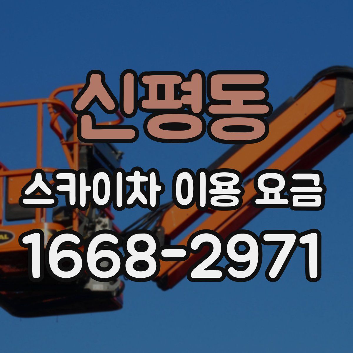 신평동 스카이차 이용 요금
