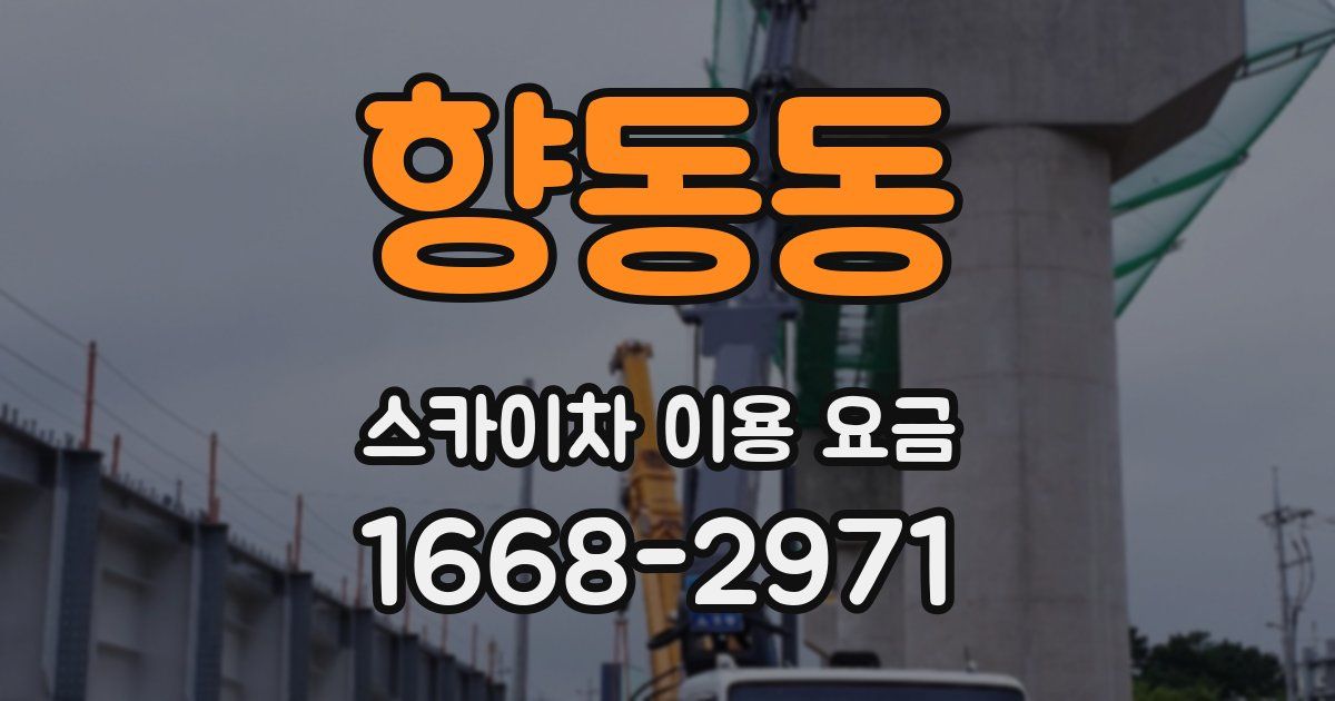 향동동 스카이차 이용 요금