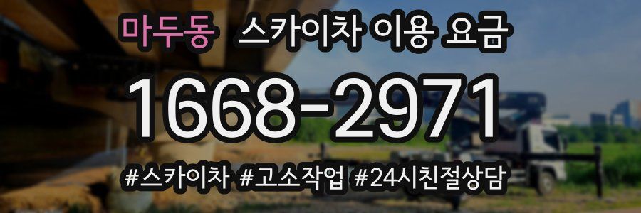 마두동 스카이차 이용 요금
