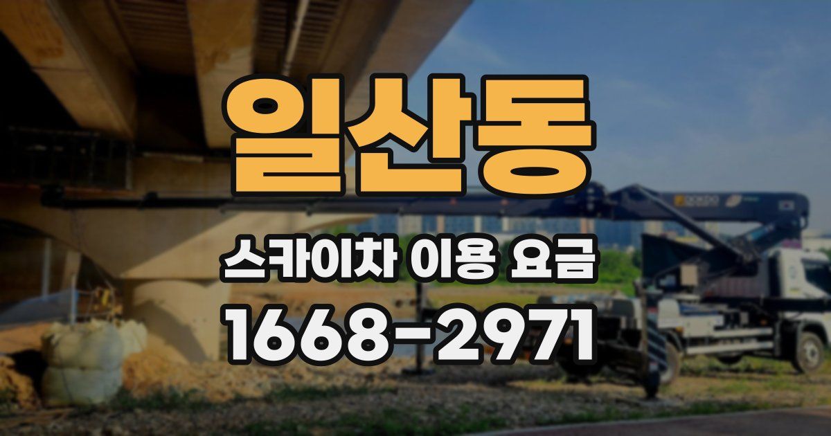 일산동 스카이차 이용 요금