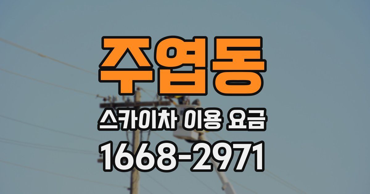 주엽동 스카이차 이용 요금