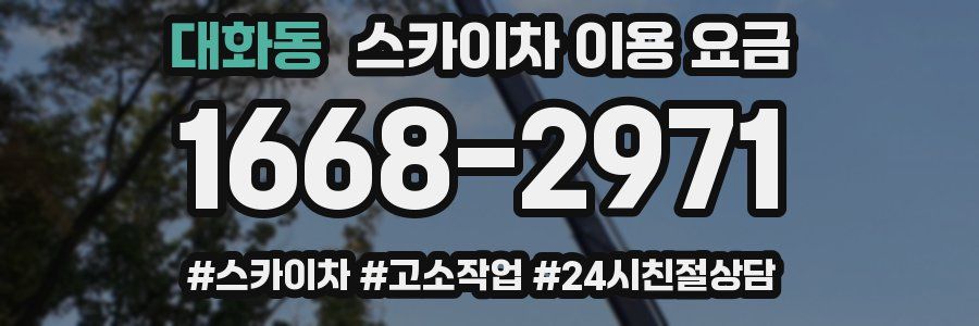 대화동 스카이차 이용 요금