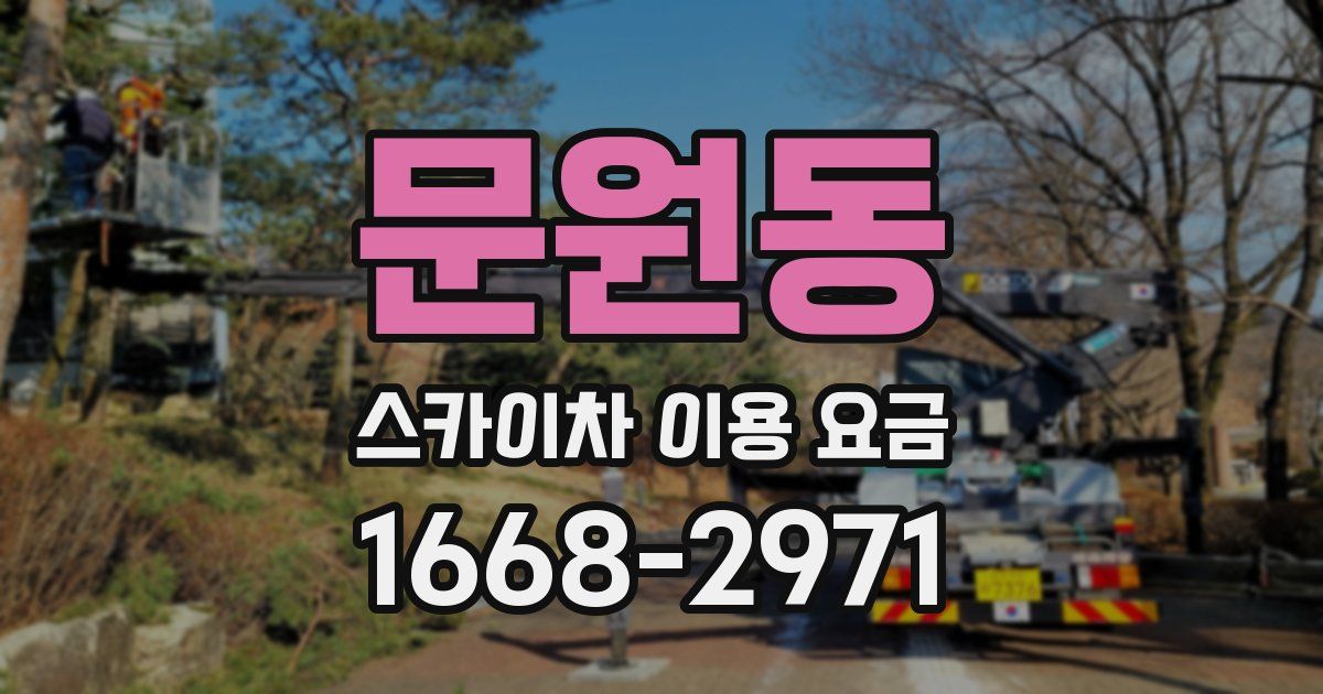 문원동 스카이차 이용 요금