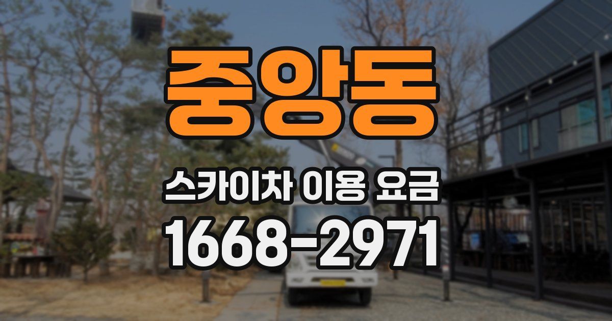 중앙동 스카이차 이용 요금