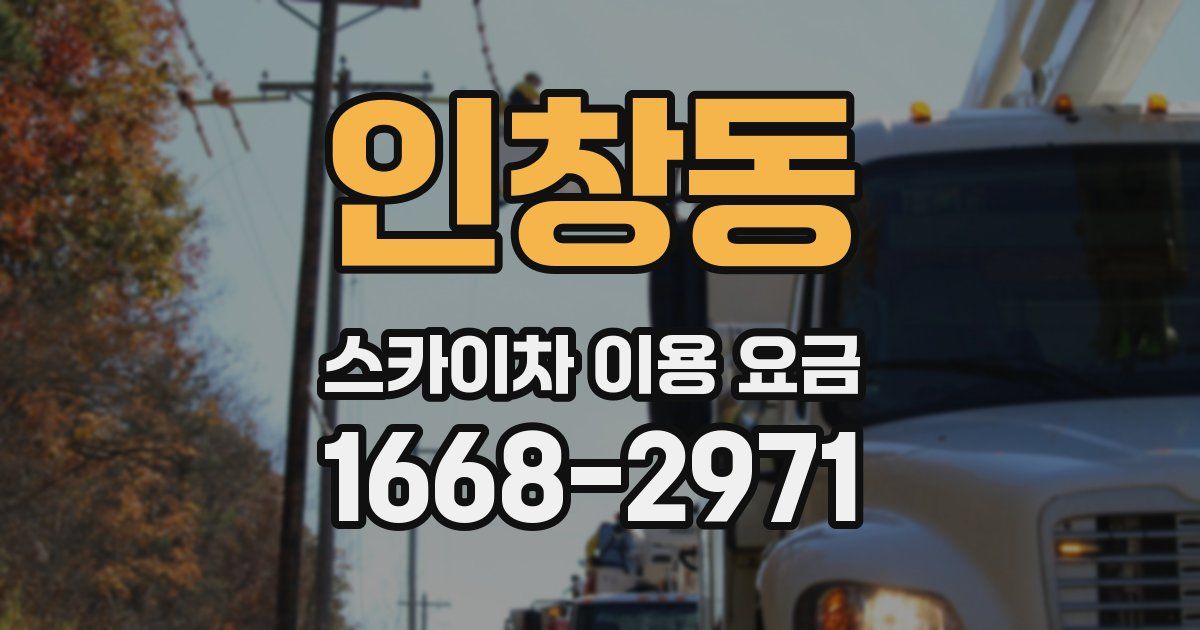 인창동 스카이차 이용 요금