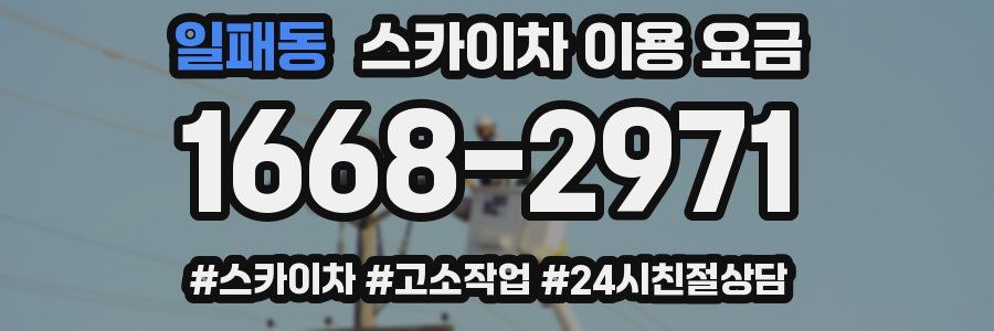일패동 스카이차 이용 요금