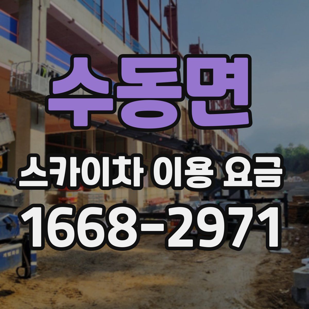 수동면 스카이차 이용 요금
