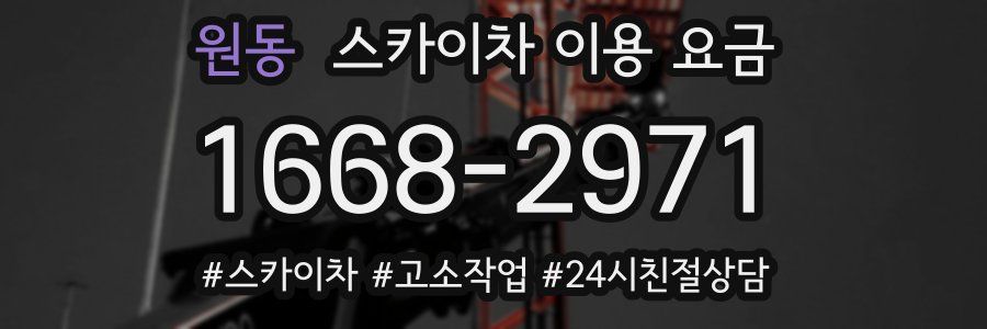 원동 스카이차 이용 요금