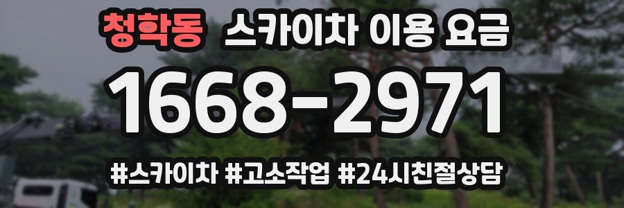 청학동 스카이차 이용 요금