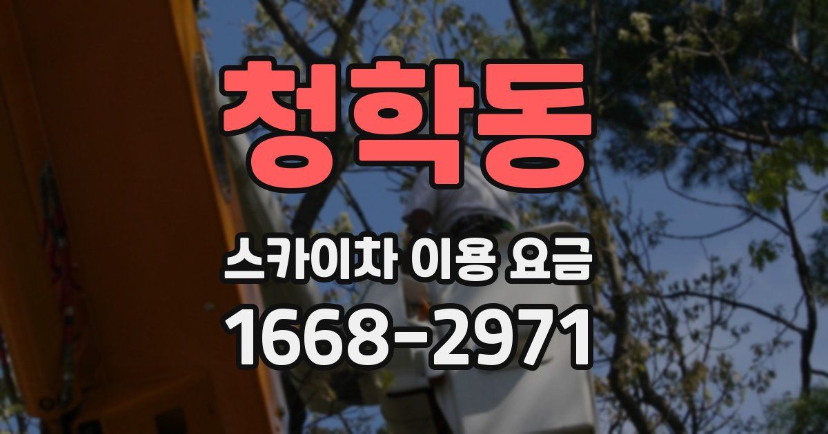청학동 스카이차 이용 요금